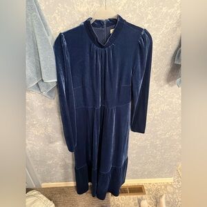 Boden Deep Blue Long Sleeve Dress